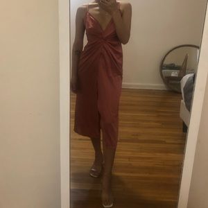 Slit midi dress